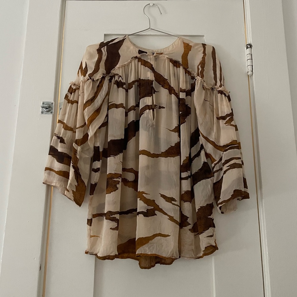 Vintage Roberto Cavalli Blouse 100% silk vintage size 44